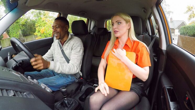 [FakeDrivingSchool] - Amateur Cowgirl Ride with Black Cock - Mr Longwood