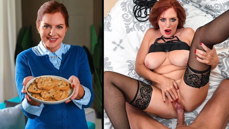 [LookAtHerNow] - Tattooed Grandma in Stockings Gets Fucked - Quinton James - Andi James
