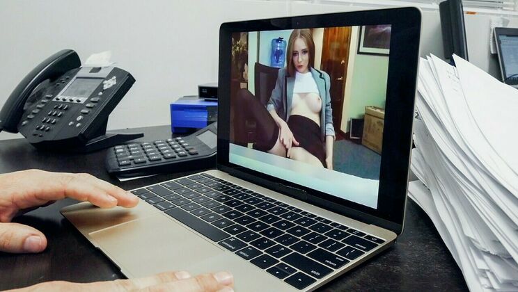 [PervsOnPatrol] - Cam Girl Secretary's Secret Pleasure - Robby Echo - Ava Hardy