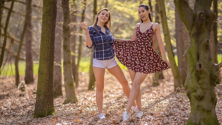 DeLuxe and Jackson in Lesbian Outdoor Adventure