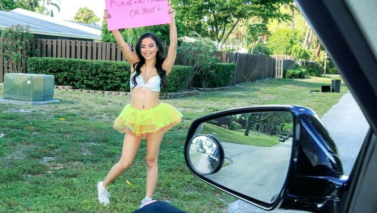 [StrandedTeens] - Ebony Raver Gets Wild in Open Air - Tony Rubino - Maya Bijou