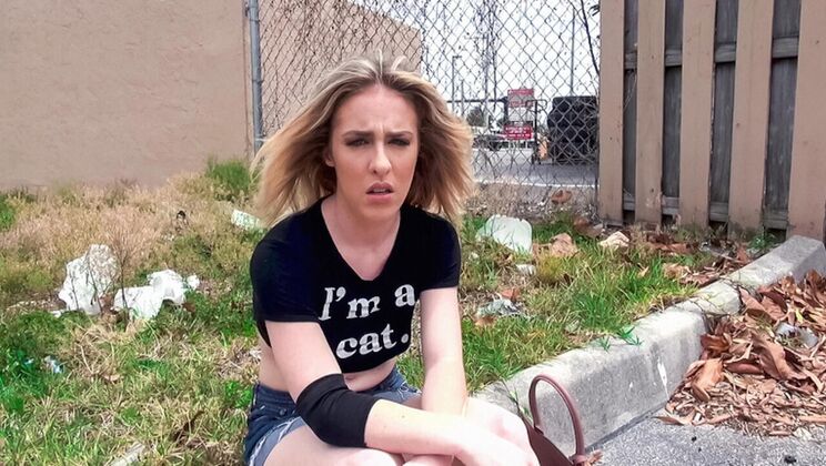 [StreetBlowJobs] - Outdoor Doggystyle with Petite Tyler Steel