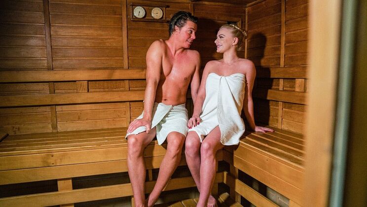 [DaneJones] - Blonde Bombshell in Hot Sauna Sex - Ricky Rascal - Elizabeth Romanova