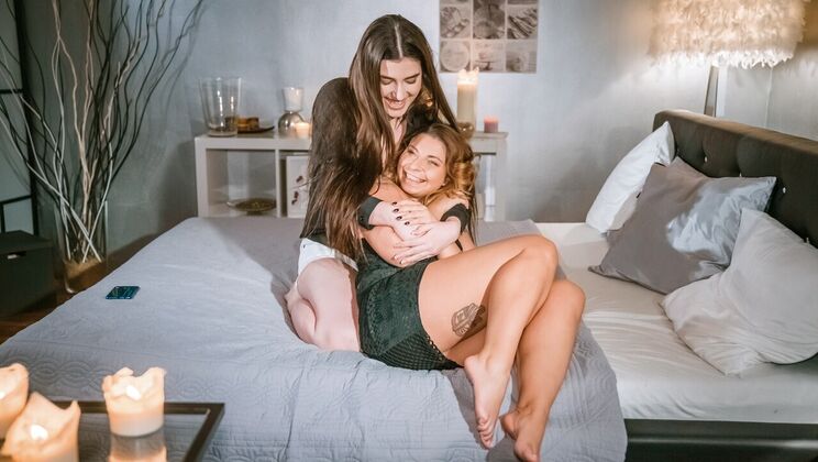 [Lesbea] - European Brunettes in Lesbian 69 Action - Amy Red - Marry Morrgan