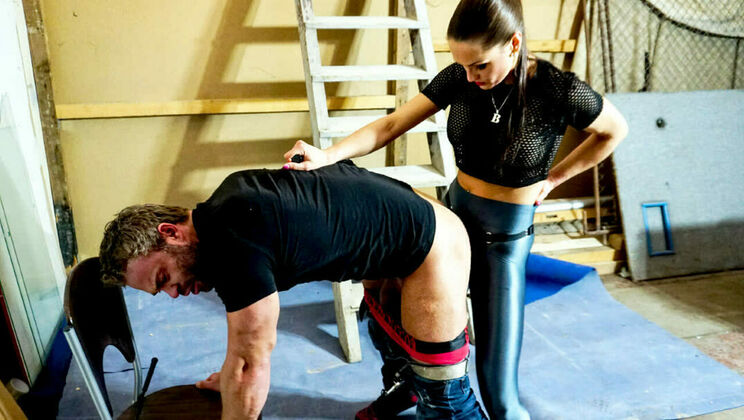 [Submissed] - Brunette Barbara in Femdom Anal - Barbara