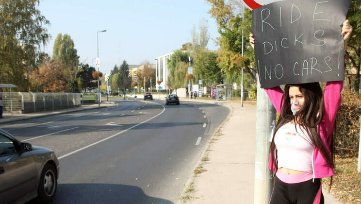 [YoungBusty] - Masturbating Sherill Collins in the Great Outdoors - Sherill Collins