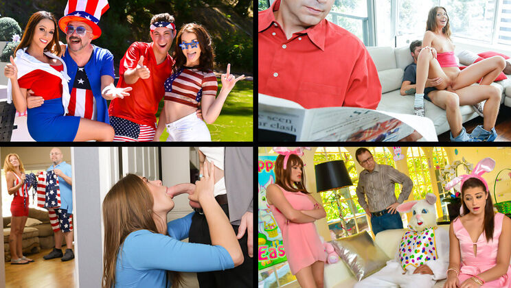 [TeamSkeetSelects] - Familystrokes 2 - Ella Knox and Vanessa Cage - Vanessa Cage - Izzy Bell - Ella Knox - Aaliyah Love