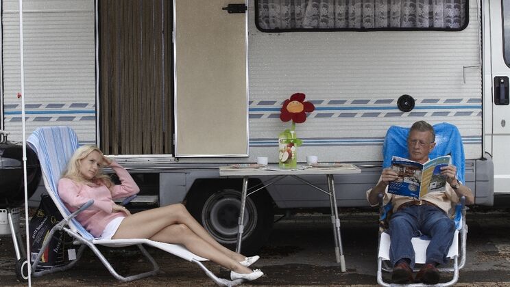 [Oldje] - Young Blonde Seduces Older Man Camping - Scott - Welly