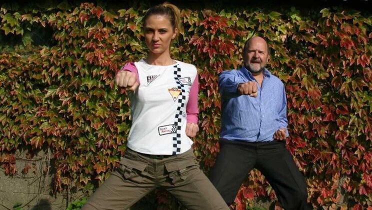 [Oldje] - Blonde and Older Man Outdoor Sex - Eugene - Rodica