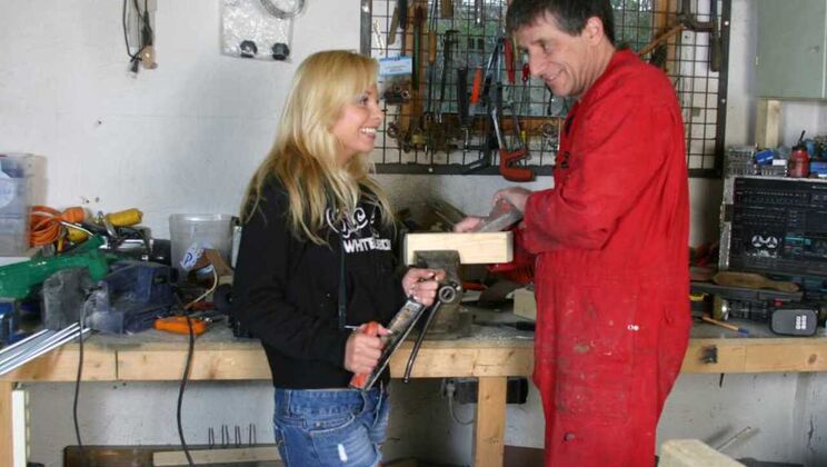 [Oldje] - Andre and Sharka Blue's Naughty Ball Licking Session - Andre - Sharka Blue