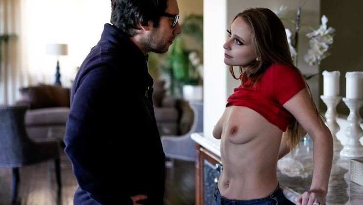 [FamilySinners] - Tattooed Brunette Gets Spanked and Fucked by Stepdad