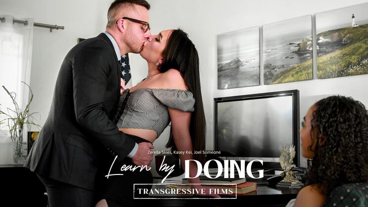[Transfixed] - Small Tits, Big Lessons - Kasey Kei - Zerella Skies - Joel Someone