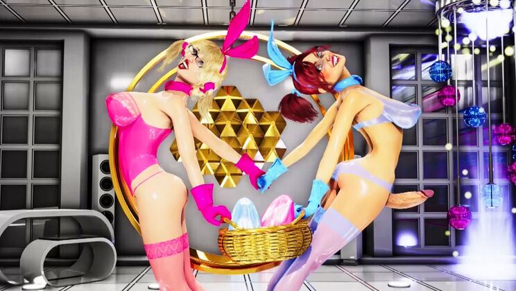 [Futanarica] - Bunnies in Lingerie Get Fucked Hard