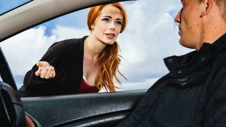 [StrandedTeens] - Ella Hughes Sucks Cock British Style - Ella Hughes