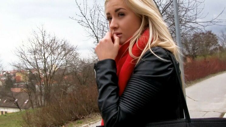 [PublicPickups] - Small Breasts Blonde Euro - Cayla Lyons