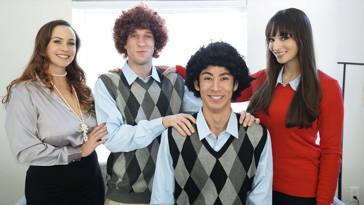 [MomSwap] - Pornstar Stepmoms in 69 Action