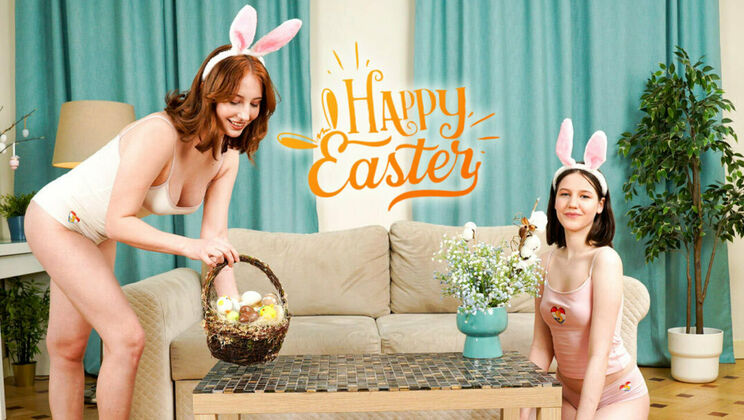 [ClubSweethearts] - Easter Lesbian Fun with Brunette and Redhead