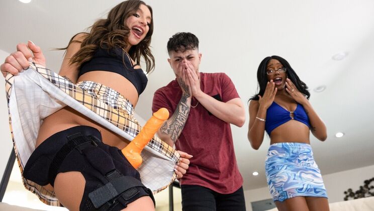 [Brazzers] - Black Beauty Gets Strapon Treatment - Lacey London - April Olsen