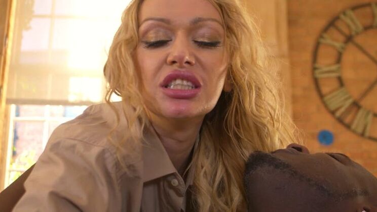 [PornWorld] - Antonio Black's Interracial Deepthroat Blowjob - Antonio Black - Amber Jayne