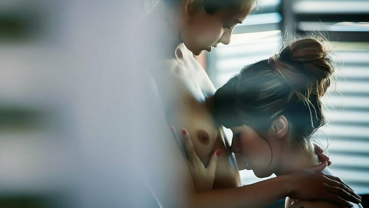 [SexArt] - Outdoor Lesbian Sex with Shaved Brunettes - Shrima Malati - Mona Kim