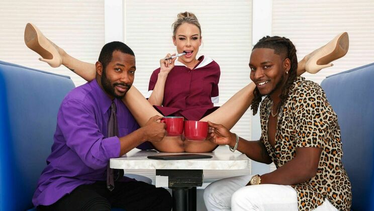 [BlacksonBlondes] - Summer Vixen's Pussy and Big Cock Adventure