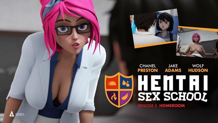 [AdultTimeAnimation] - School Girl Sex Episode 2: Classroom Fuck - Chanel Preston - Jake Adams - Whitney Wright - April Oneil - Wolf Hudson