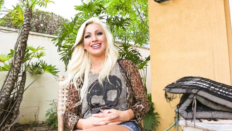 Blonde & Latina Lovers Get Down on the Massage Mat