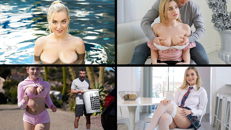 [TeamSkeetSelects] - Blonde Babe Blake Blossom Swallows & Gets Creamed