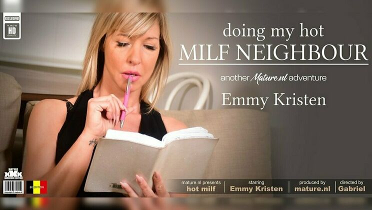 Emmy Kristen's Facial After Sucking Neighbor's Cock