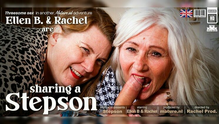 [Mature.nl] - Cougar Ellen B, curvy Rachel, and the young stepson bedroom romp
