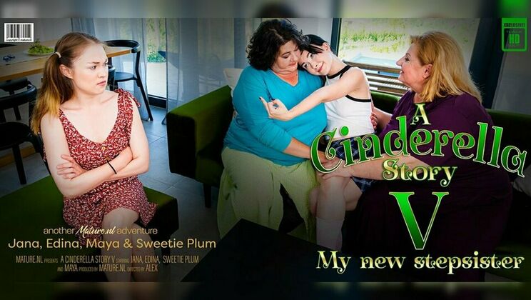 [Mature.nl] - New Stepdaughter in Town, BBW Stepmoms Make Maya Suffer - Maya - Jana - Edina - Sweetie Plum