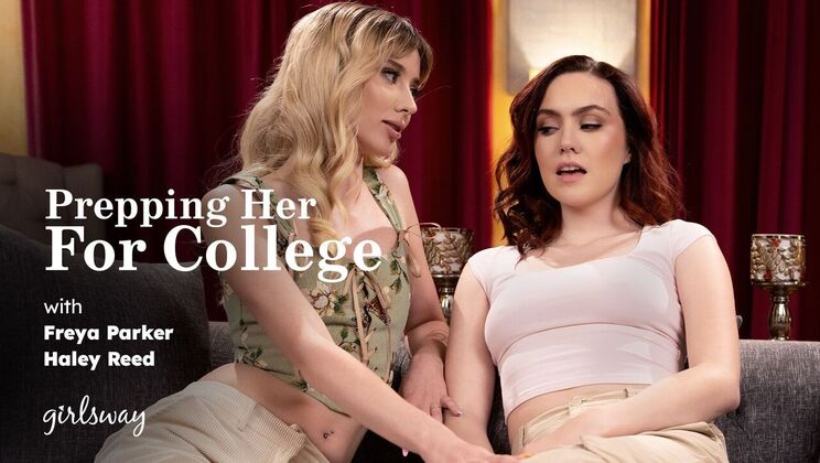 [Girlsway] - Blonde and Brunette College Girls in Action - Haley Reed - Freya Parker