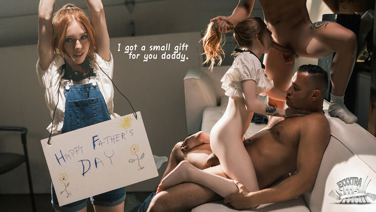 [ExxxtraSmall] - Skinny Redhead Girl's Facial Bliss