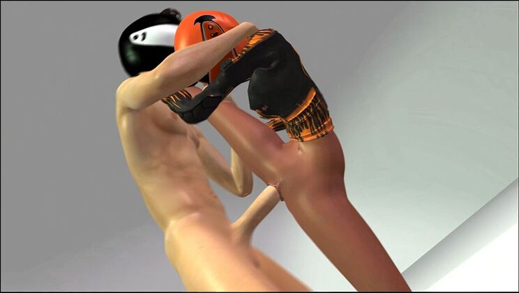 Shaved Teen Gets Animated Big Cock