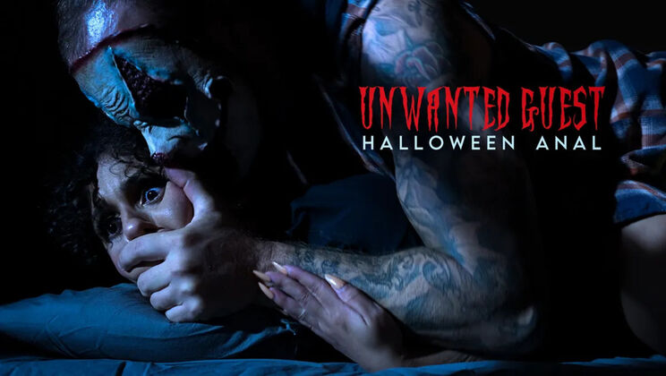 [SexAndSubmission(Kink)] - Unwanted Halloween Guest Gets Anal and Spanked
