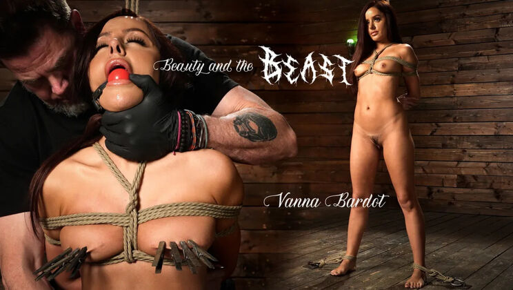 [Hogtied(Kink)] - BDSM with a Skinny Brunette - Beauty - Vanna Bardot - The Pope
