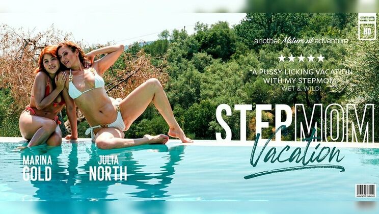 [Mature.nl] - Marina Gold and Julia North's Beautiful Asses on Display - Julia North - Marina Gold