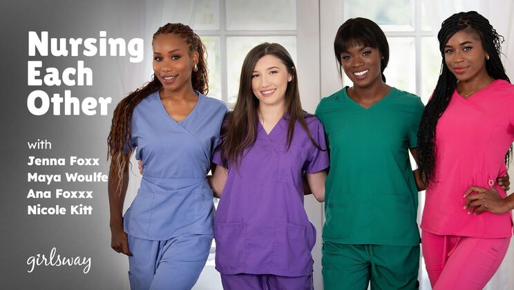 Nurse Uniform Foursome Action