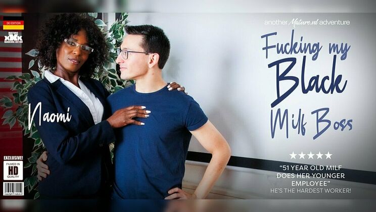 [Mature.nl] - Naomi, the skinny black MILF, gets hardcore office fuck from Max - Naomi - Max