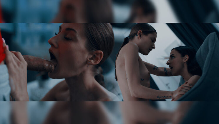 [FutanariXXX] - Blowjob and Deepthroat with Two Girls