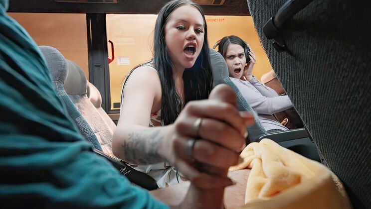 [MOFOS] - Ass Fingering on Bus - Kai Jaxon - Madalina Moon