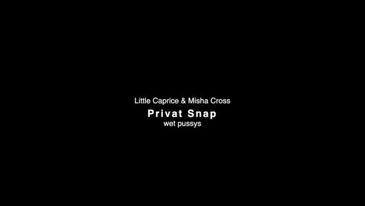 Misha Cross and LittleCaprice Lesbian Kiss