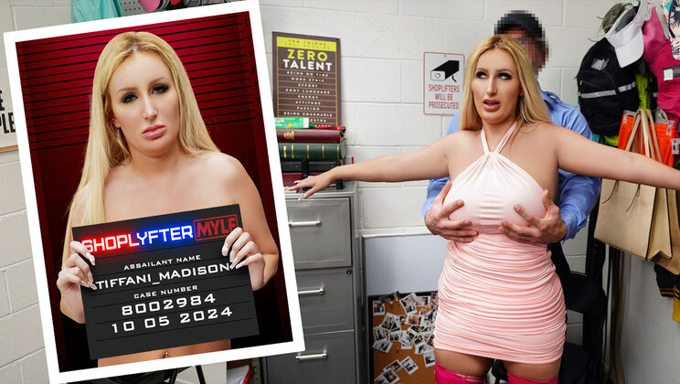 Blonde PAWG Tiffani Madison in Stockings