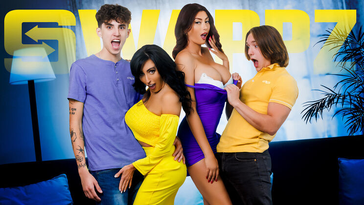 [MomSwap] - Foursome Fun with Facial Finale - Lola Pearl - Dylan Ledger - Abi James - Axel Haze