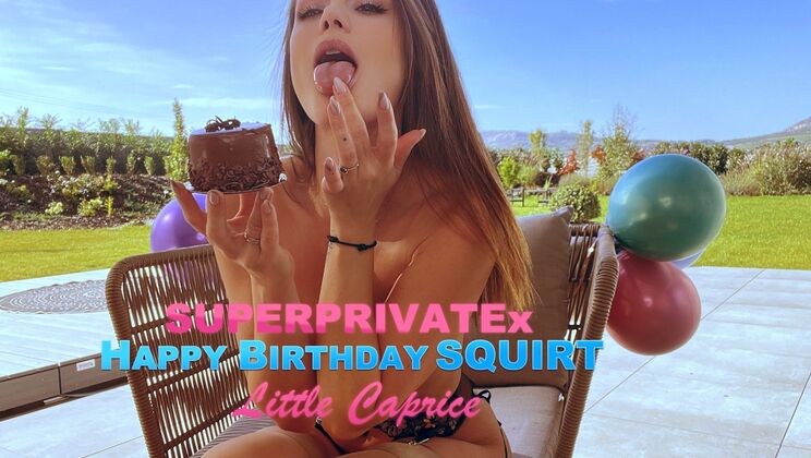 Hairy Pussy Little Caprice Birthday Treat