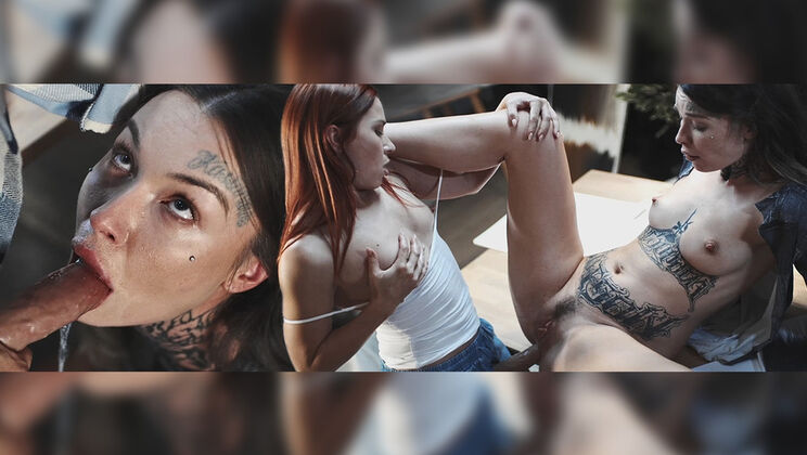 [FutanariXXX] - Redhead Actresses in Art Exhibit - Tabitha Poison - Clemence Audiard