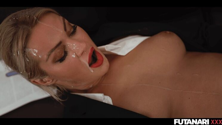 Businesswoman Cherry Kiss Fingering Her Pussy