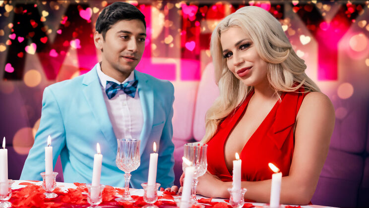 [Milfty] - Hot Blonde MILF Gives Deep Throat on Valentine's Day - Spencer Scott - Max Fills