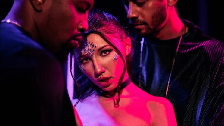 Wild Threesome with Hairy Maya Woulfe - Rough & Passionate