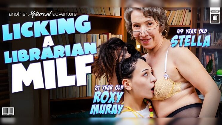 [Mature.nl] - Roxy Muray's small tits get attention from older lesbian Stella V - Roxy Muray - Stella V.